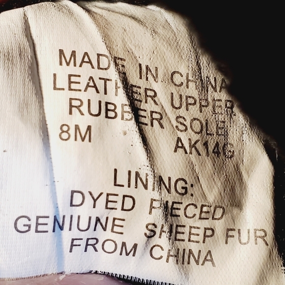 Michael Kors black Leather sheep fur lined boots size 8M - Picture 14 of 14